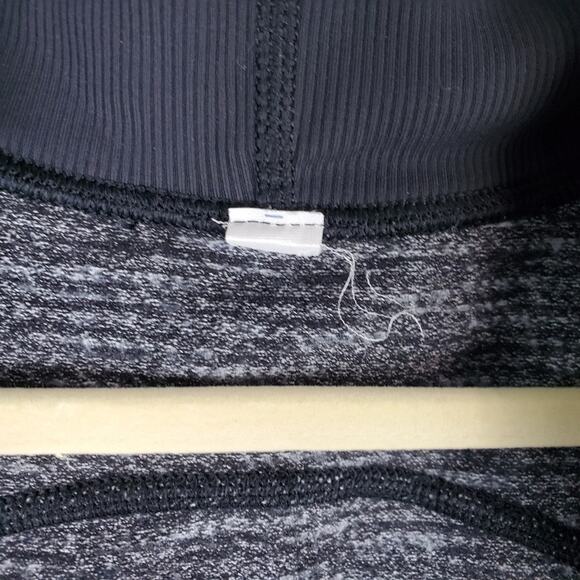 Lululemon Daily Practice Full Zip Black White Hoodie Jacket Size 8 - Picture 7 of 8